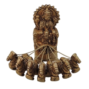 Brass Showpiece Surya Dev Rath Statue - decorative item
