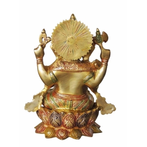 Brass Showpiece Ganesh Ji God Idol Statue - 9*5*11.5 inch (BS1060 G)