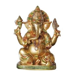 Brass Showpiece Ganesh Ji God Idol Statue - 5*3*8 inch (BS1062 G)