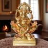 Brass Showpiece Ganesh Ji God Idol Statue - 3.8*2*6.8 inch (BS1064 G)