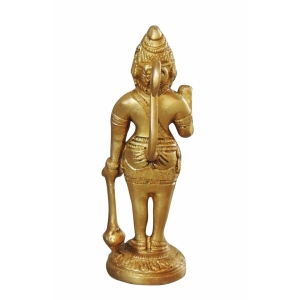 Brass Hanuman Ji God Idol Statue 1.5x1.5x5.5 Inch Pavanputra Edition