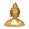 Brass Showpiece Buddha Half Statue - decorative home accent