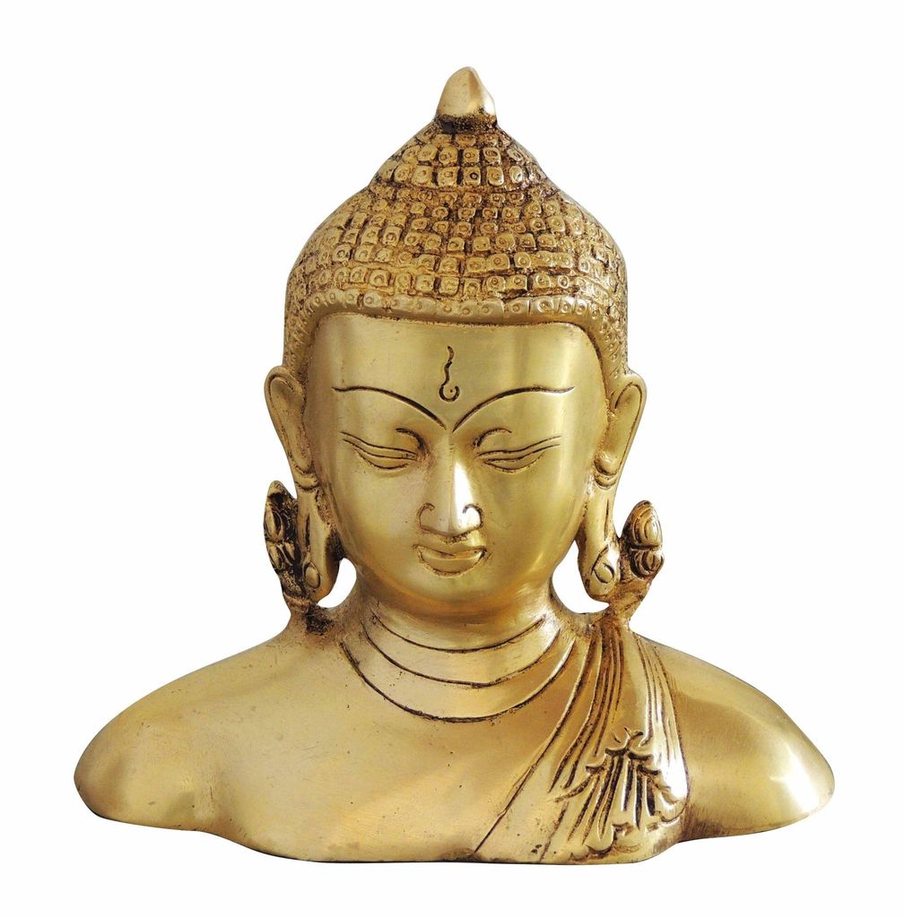 Brass Showpiece Buddha Half Statue decorative home decor