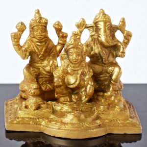 Brass Showpiece Gaensh Laxmi idol statue decorative item
