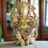 Brass Showpiece Ganesh Ji Statue - 11*8*16 inch (BS1124 G)