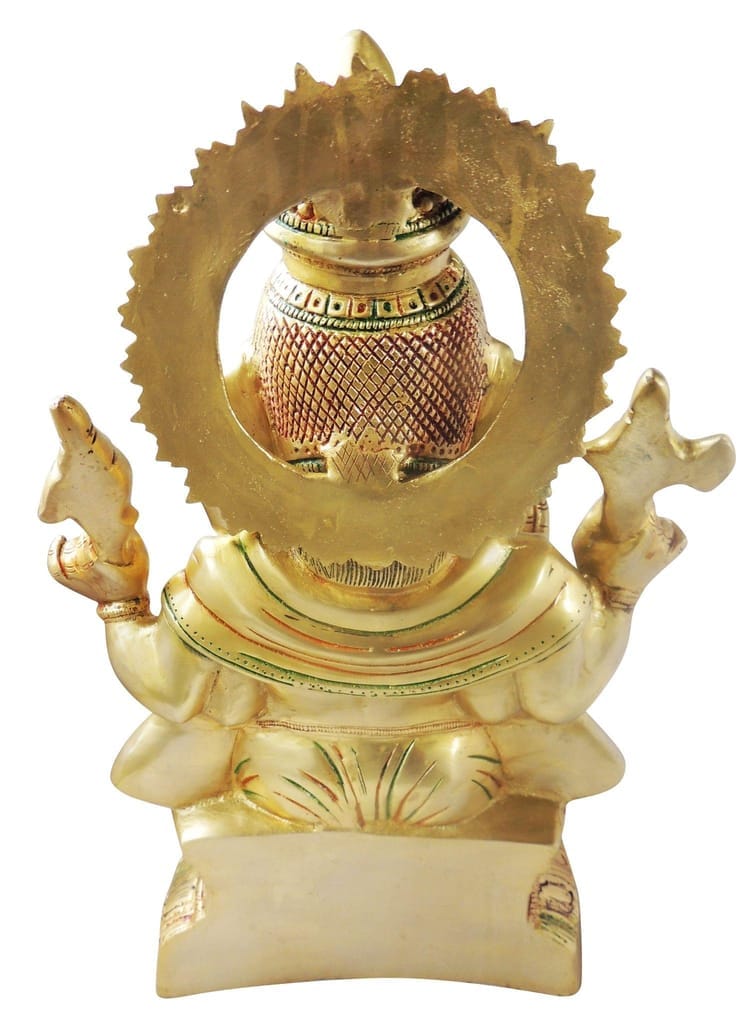 Brass Showpiece Ganesh Ji Statue - decorative home accent