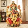 Brass Showpiece Ganesh ji With Stone Work Statue - 13*9.5*20.5 Inch ( BS1138 C )