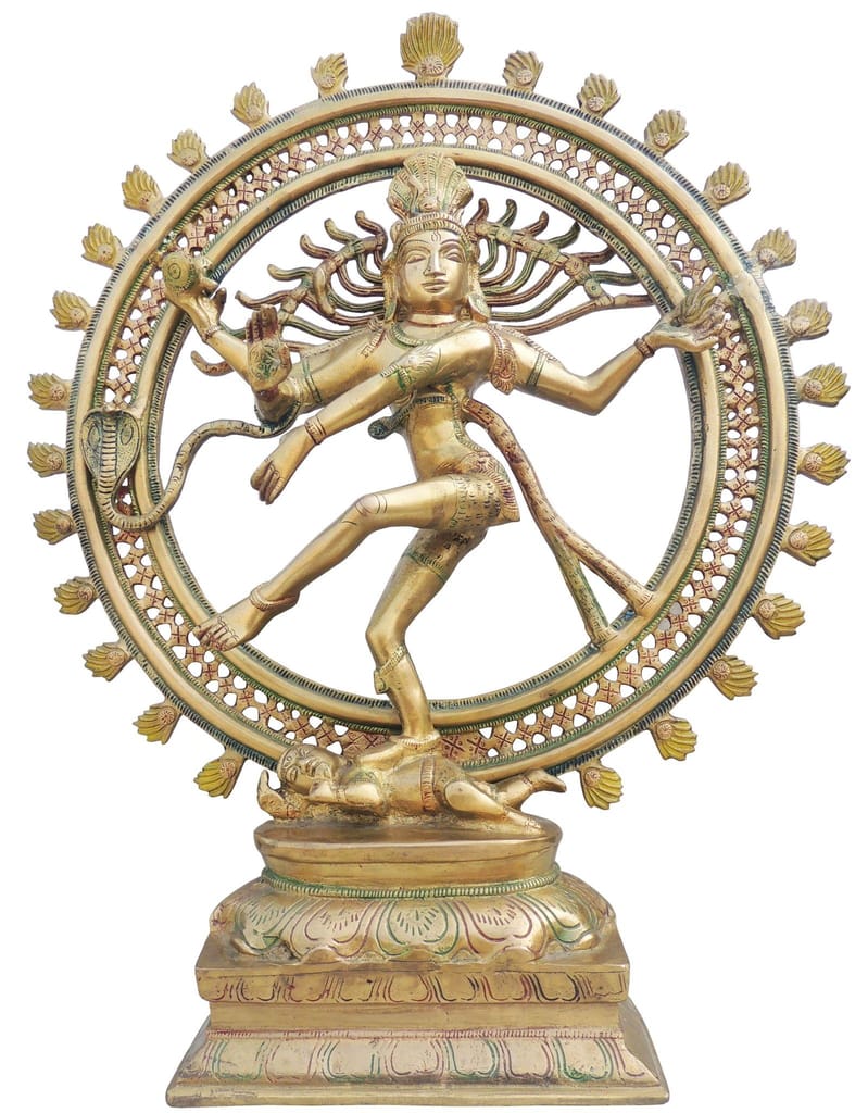 Brass Showpiece Nataraja God Idol Statue - brass material
