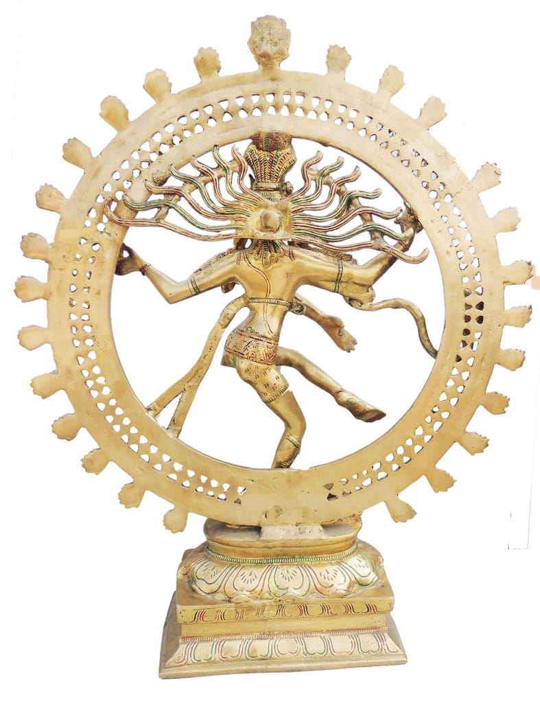 Brass Showpiece Nataraja God Idol Statue - brass material