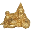 Brass Showpiece Sleeping Kuber Ji Statue - Brass decor