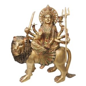 Brass Showpiece Durga Ji God Idol Statue decorative item