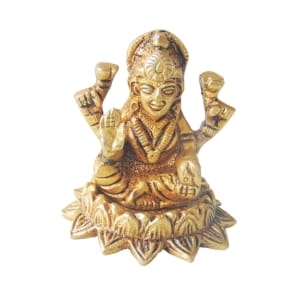 Brass Showpiece Laxmi Ji Statue - 2*2*2 Inch (BS1222 L)