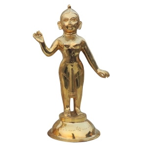 Brass Showpiece Radha God Idol Statue - 6.6*4.7*11.5 Inch (BS1236 R)
