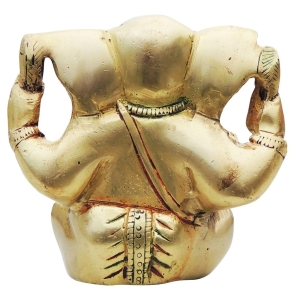 Brass Showpiece Ganesh Ji Statue - 3.6*1.6*3.5 inch (BS1241 G)