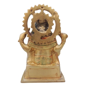 Brass Vishwakarma Ji Statue 4 Inch x 2.5 Inch x 6 Inch Decorative Piece