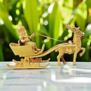 Brass Showpiece Ganesh Rath Statue - 7*2.5*4 inch (BS1260 A)