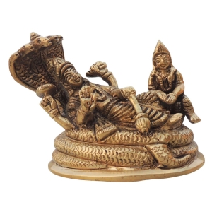 Brass Showpiece Vishnu Laxmi God Idol Statue brass