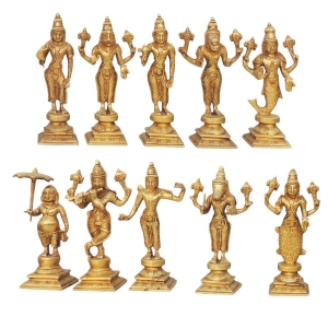 Brass Showpiece Das Avatar Statue - decorative brass item