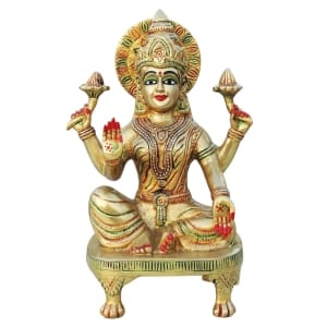Brass Showpiece Laxmi Ji Statue  - 5*3.5*9.5 Inch (BS1285 L)