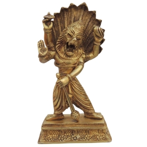 Brass Showpiece Narsingh Bhagwan God Idol Statue decorative