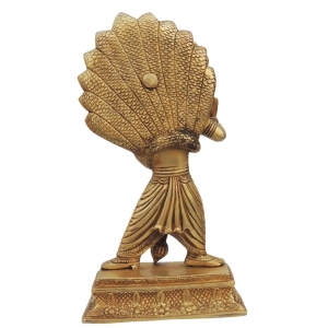 Brass Narsingh Bhagwan God Idol Statue - 6x3.2x11 Inch, 2.88 KG