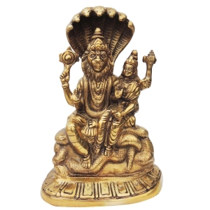 Brass Showpiece Narsingh Bhagwan Statue - decorative home accent
