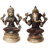 Brass Showpiece Laxmi Ganesh Pair God Idol Statue (BS1287)