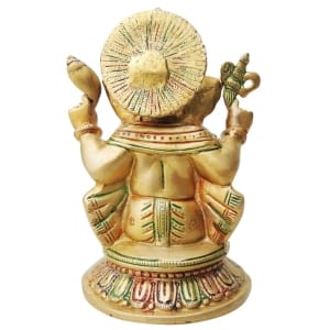 Brass Showpiece Ganesh Ji Statue - 5.3*5*8 Inch (BS1299 G)