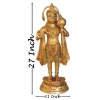 Brass Showpiece Hanuman Ji God Idol Statue, decorative