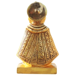 Brass Khatu Shyam God Idol Statue - 3.5 x 3.5 x 5.7 Inch