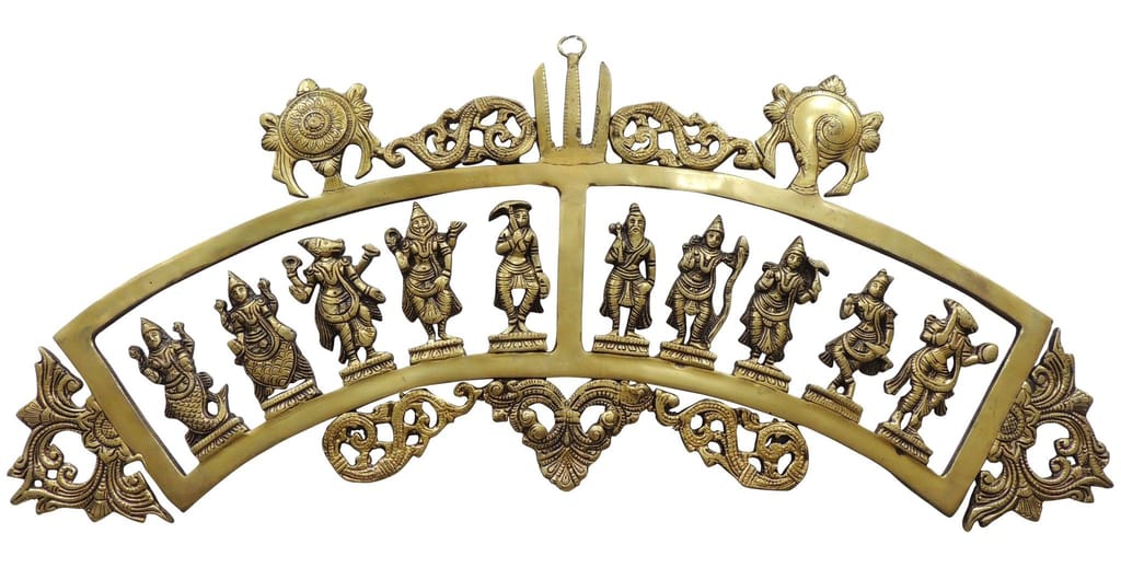 Brass Wall Hanging Showpiece Das Avatar, decorative art