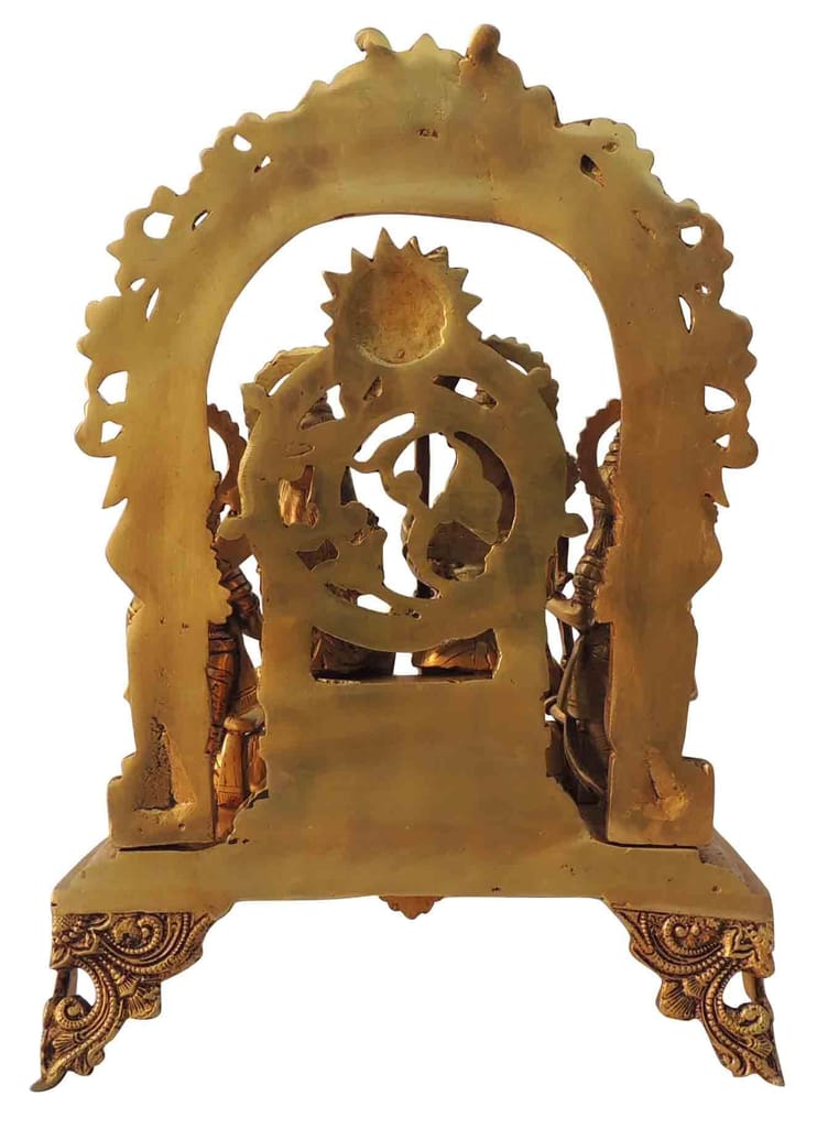 Brass Showpiece Ram parivar Idol statue - decorative brass