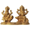 Brass Showpiece Laxmi Ganesh Statue  - 4*3*5 Inch (BS1310 C)