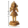 Brass Showpiece Hanuman Ji God Idol Statue, brass