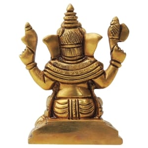 Brass Showpiece Ganesh Ji Statue  - 3.5*2.5*4 Inch (BS1315 G)