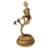 Brass Showpiece Krishna God Idol Statue - 4*3.6*9 Inch (BS1318 C)