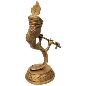 Brass Showpiece Krishna God Idol Statue - 4*3.6*9 Inch (BS1318 C)