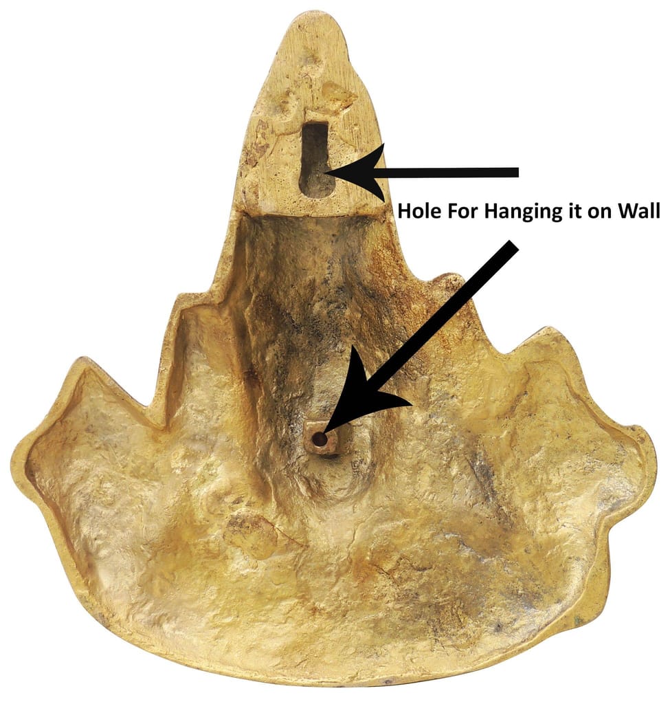 Brass Wall Hanging Tirupati Bala Ji Statue 6.5 Inch