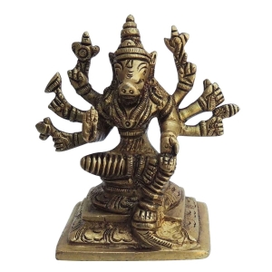 Brass Varha Avatar Idol statue - brass material