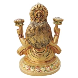 Brass Showpiece Laxmi Ji God Idol Statue - 5.5*4.6*8 Inch (BS1332 L)