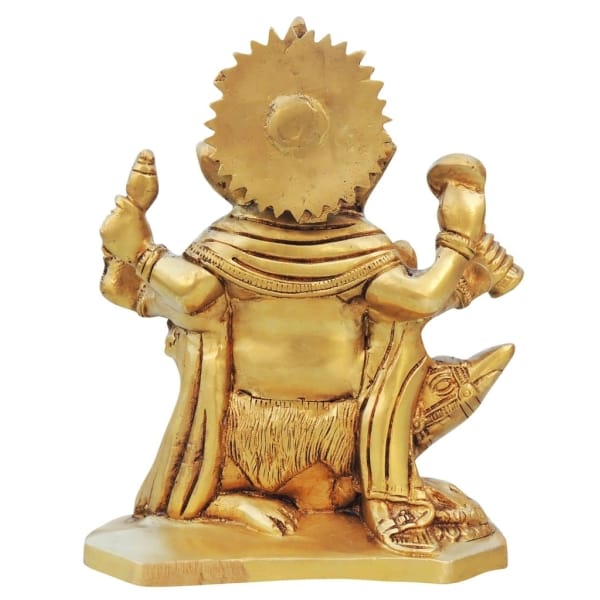 Brass Showpiece Ganesh Ji Statue - 6.5*3.2*7.5 Inch (BS1334 C) - Image 3