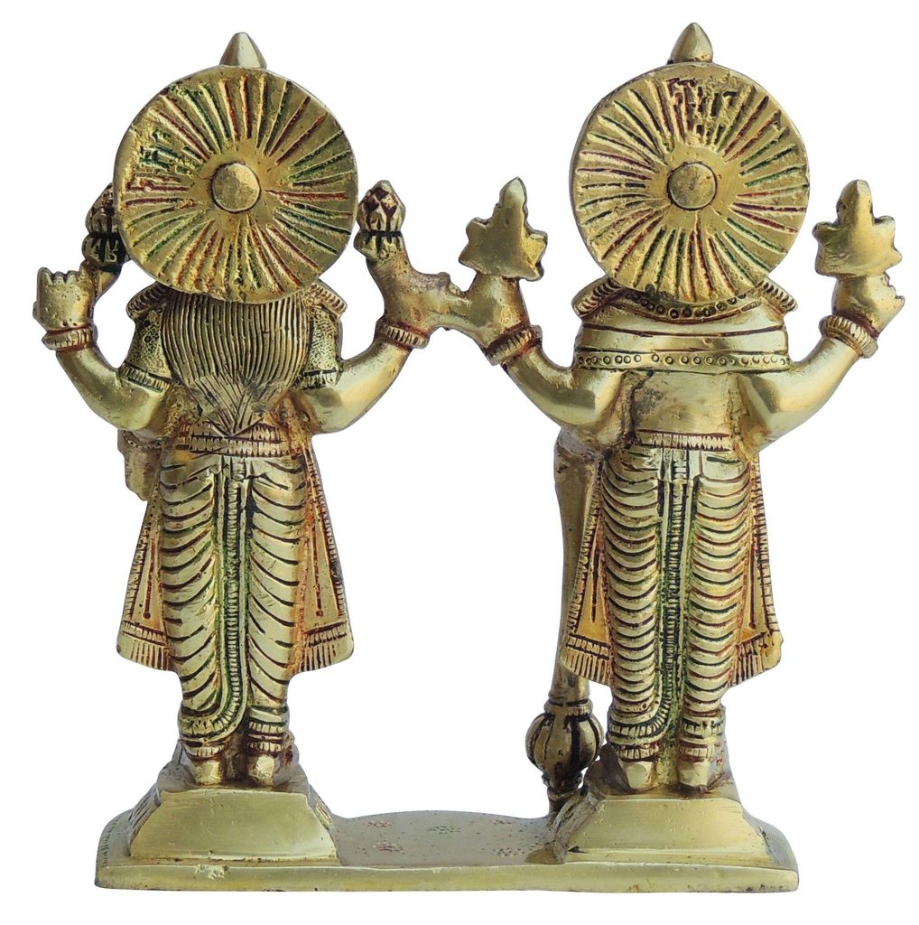 Brass Showpiece Vishnu Laxmi ji Idol - Brass decor