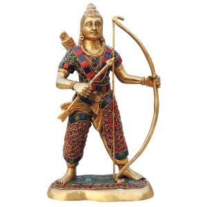 Brass Showpiece Ram Ji God Idol Statue - 6*3*11 Inch (BS1358 D)