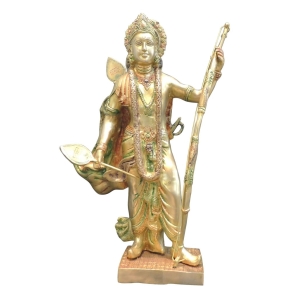 Brass Showpiece Ram Ji God Idol Statue - 15*5.5*23 Inch (BS1358 J)