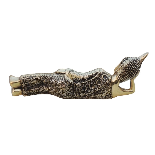 Brass Showpiece Sleeping Buddha Statue - decorative brass item
