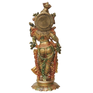 Brass Showpiece Radha Statue - 9*7.3*24.7 Inch (BS1379 R)