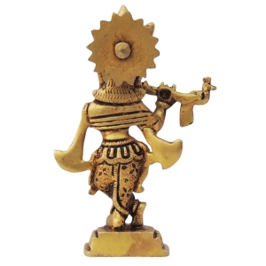 Brass showpiece Krishna Idol Statue - 2.5*1.5*4.5 Inches (BS1393 K)
