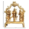 Brass Showpiece Ram Darbar God Idol Statue - 5.5*1.5*6.2 Inch (BS1394 H)