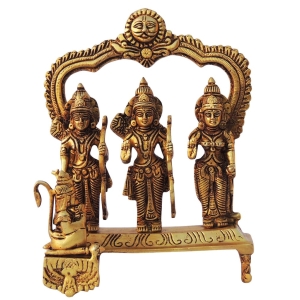 Brass Showpiece Ram Darbar Statue - decorative brass item