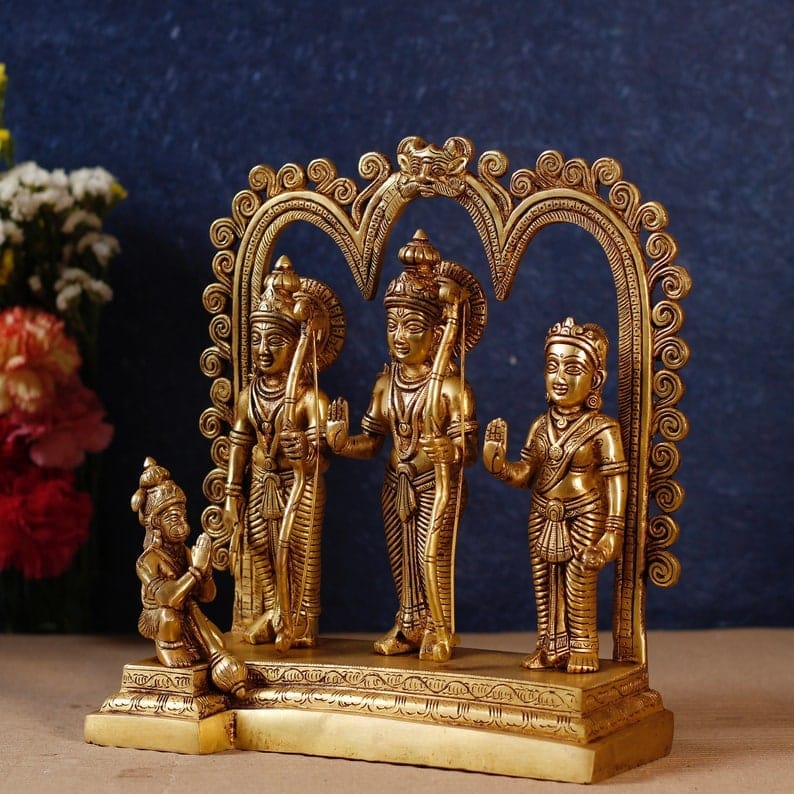 Brass Showpiece Ram Darbar statue, decorative home accent